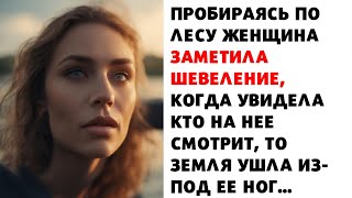 🌳 В глубине леса в безлюдном месте женщина заметила, что кто-то шевелился и осторожно спустилась