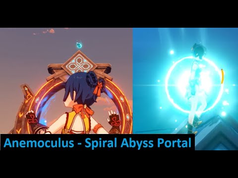 Getting the Anemoculus on top of the Spiral Abyss Portal - Genshin Impact