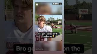 Bro got cooked on the local news #hoodnews #football #fail #fails