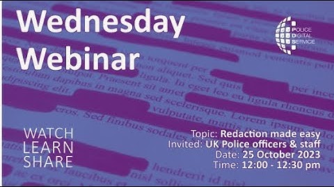 Webinar: Redaction made easy