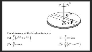 JEE ADVANCED 2016 PAPER 2  ||  Solving Block Motion in Rotating Frame!