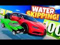 Can Tiny Cars Beat GIANT Cars at Water Skipping BeamNG 