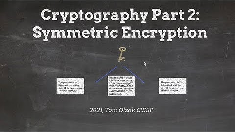 Cryptography Part 2: Symmetric Encryption