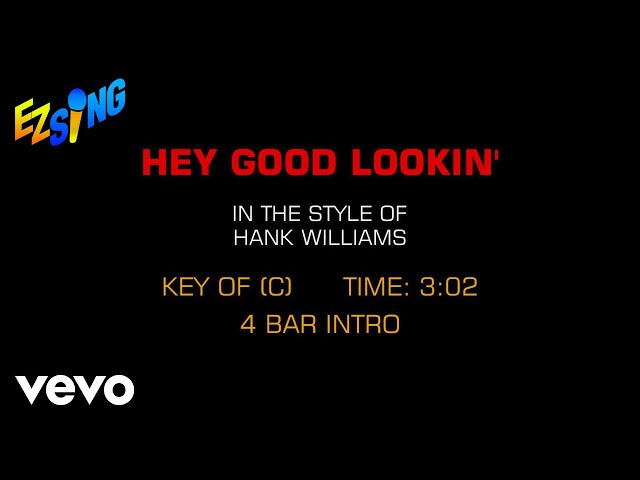 Hank Williams - Hey Good Lookin' (Karaoke)