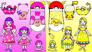 Kirby Room And Pikachu Room Makeover - Doll Home Decor Ideas - Dolls Beauty Story & Craft