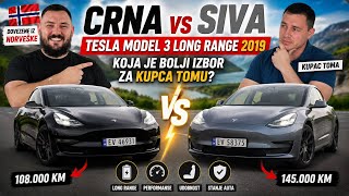 DVE TESLE MODEL 3 LONG RANGE 2019 NA TESTU 🇳🇴 Kupac TOMA odlučuje!