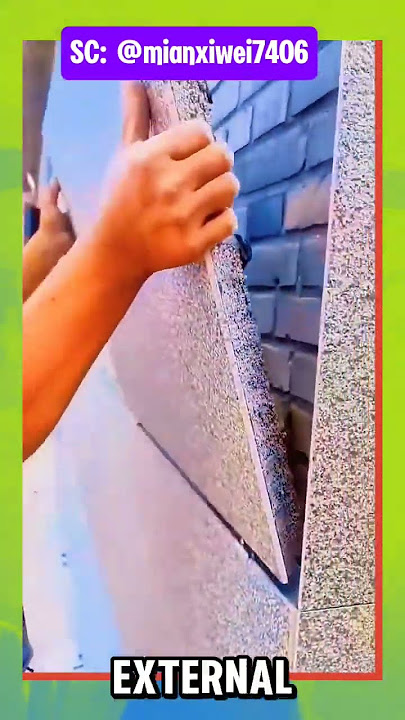 wowww , Wall external insulation #handyman #construction #constructionchannel #satisfying
