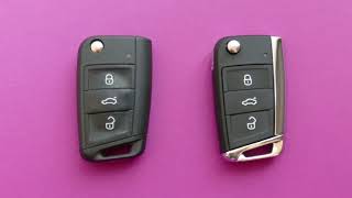 Cocolockey Flip Key Shell vw gollf 7 MK7 for skoda octavia A7 for seat Car Key Replacement