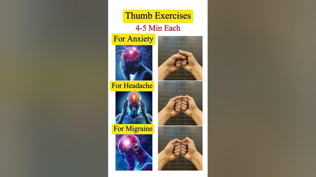3 Simple Exercises For HEADACHE , MIGRAINE, - Best Exercises for Anxiety,  PAIN RELIEF | trimukyoga