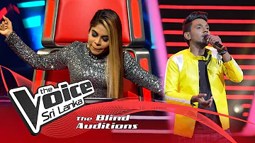 Prabhath Darshana - Swrnapaliye (ස්වර්ණපාලියේ) | Blind Auditions | The Voice Sri Lanka