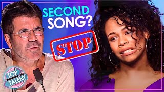 Simon STOPS✋ Auditions DEMANDS Second Song!