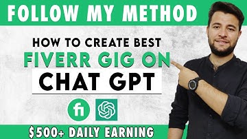 How to create fiverr gig on chat gpt Services - Make money with Chatgpt   chat gpt to make money