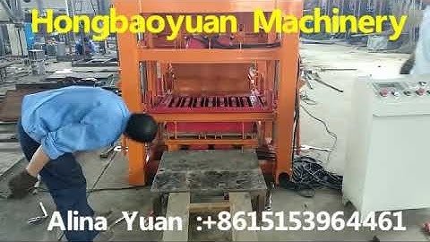 Concrete  block machine QTJ4 28 Automatic paver brick making machine testing for Kunle