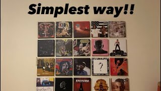 HOW TO GET ALBUM COVER WALL ART FOR CHEAP AND EASY!