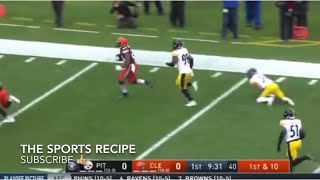 Nick Chubb 47 yard touchdown run! Breaks Minkah Fitzpatrick’s ankles! Browns vs Steelers 🏈🔥🏈