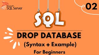 How to Drop a Database | SQL Tutorial for Beginners | 2024