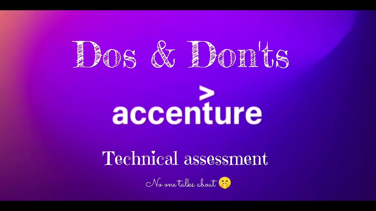 Technical Assessment Dos and Don'ts - Tips, Tricks and Hacks
