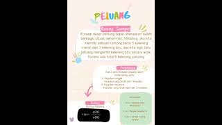Ringkasan Materi Matematika kelas 6 SD "PELUANG" link file: https://lynk.id/madaf
