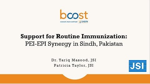 Demonstrating the Power of PEI/EPI Synergies