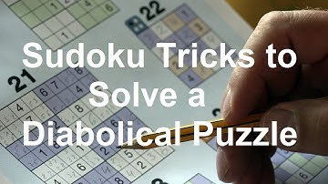 Sudoku Primer 158 - Sudoku Techniques used to solve a diabolical puzzle (answer sheet)