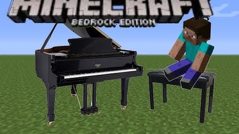 How to make a WORKING Piano with command blocks in Minecraft PE (compact and customizable design!)