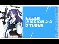  blue archive  mission 23 normal 2 turns