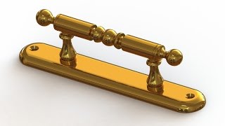 Solidworks tutorial | Sketch Door Handle in Solidworks