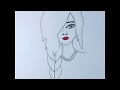 رسم سهل | تعليم رسم بنت سهل بطريقة سهلة وبسيطة | رسم بنات |draw very easy girl with pencil