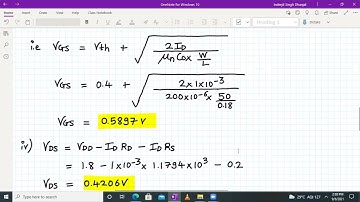 Numerical on Degenerated Common source Integrated circuit amplifier | ( Difficulty level: Easy)
