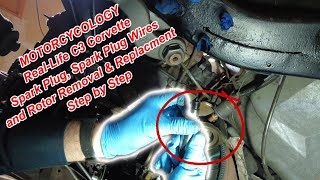 C3 Corvette Removal & Replacement of Spark Plugs, Plug Wires, & Rotor on a 5.7L 350cid V8 Chevy Eng