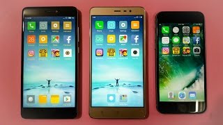 Redmi Note 4 vs Redmi NOte 3 vs iPhone 6 SPEED TEST COMPARISON!!!
