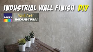 DIY Industrial Wall Finish Using Davies Wall Art Industria
