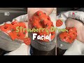 Asmr strawberry dream facial 