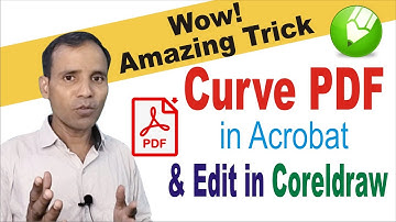 How to curve PDF file and edit in Coreldraw