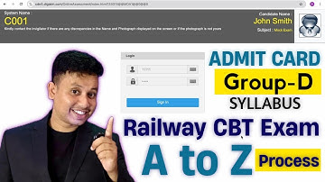 Railway Group D CBT Exam Process || Railway Group D Admit Download link Active 