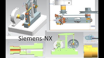 Siemens NX: Movement due to the change in angle; 3D model beam engine with centrifugal pump