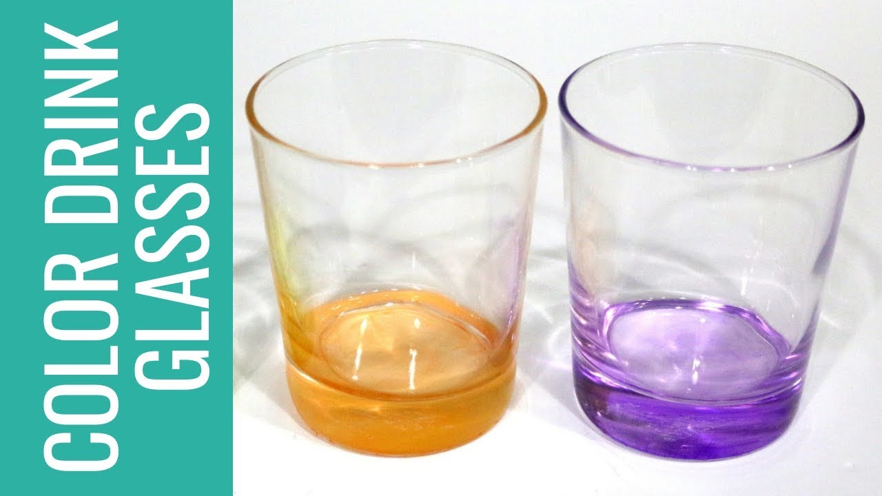 How To Make Colored Drinking Glasses With Glass Paint YouTube How To Make Colored Drinking Glasses With Glass Paint YouTube
