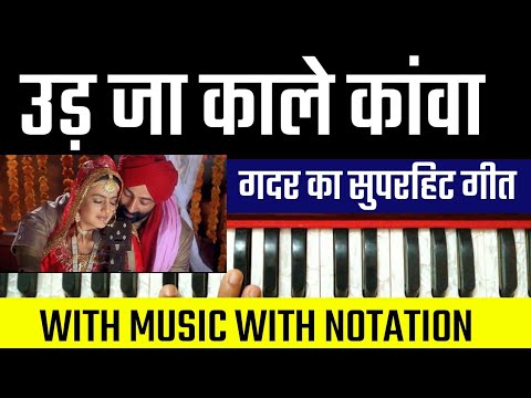 Ud Ja Kale Kawan       Gadar  On Harmonium  Tutorial With Notation