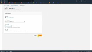How to resize a volume in AWS EC2