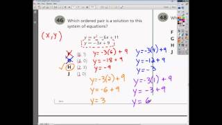 Question 46 - Tennessee Algebra 2 EOC Practice Test