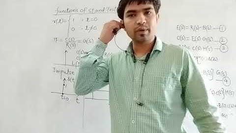 5EE4-06, unit-1( control system) , Lec-6 ( Basic standard functions and TF), Atul deshmukh