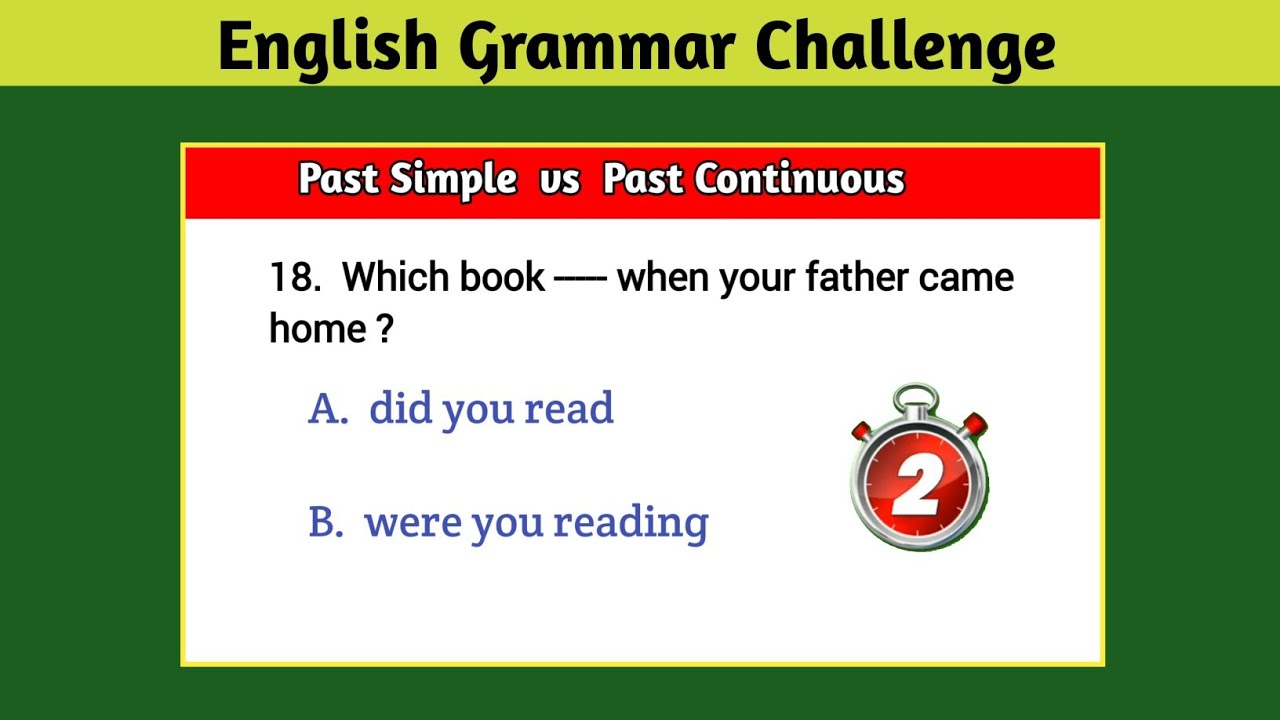 Are you ready to score 20/20 ? | Past Simple vs Past Continuous Test