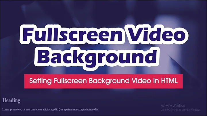 How to Set Full Screen Video Background in HTML and CSS | Full Screen Video Background | Code Pocker