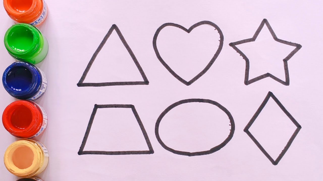 How to draw 2d shapes | Easy drawing for kids | Step by step tutorial, part- 130