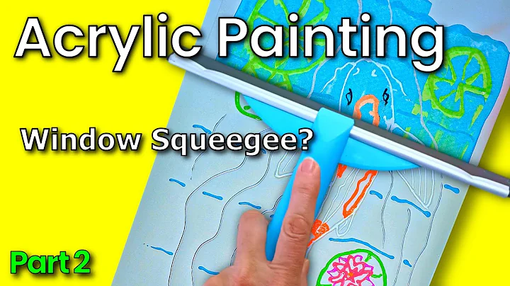 #248 TikTok made me do it! Squeegee Art using Cheap Acrylic Paint / So much Fun and Easy / Part 2