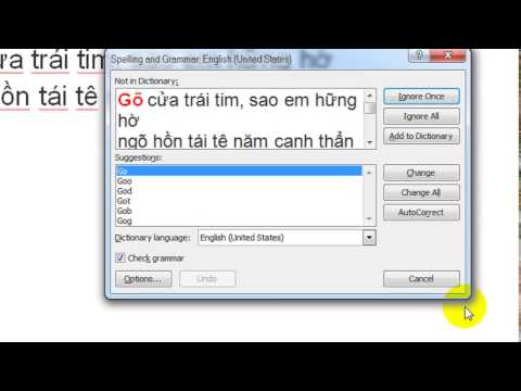 Tắt tính năng kiểm tra chính tả trong word 2007