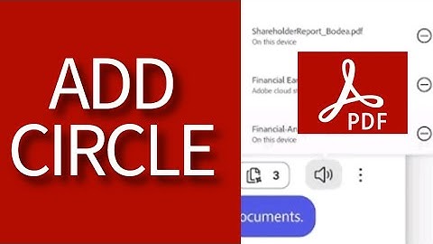 How to Add Circle in Adobe Acrobat 2025?