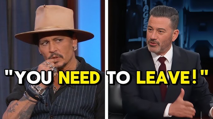 Johnny Depp Kicked Off Jimmy Kimmel's Show After Heated Clash - YouTube