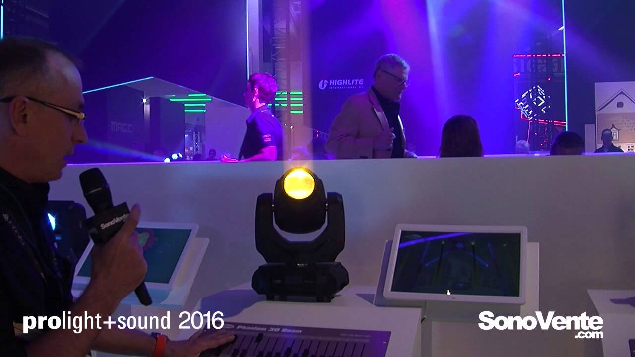 Prolight+Sound 2016 - Showtec Phantom 30 LED Beam, 50 Spot MKII et 95 Spot  (FR) - YouTube