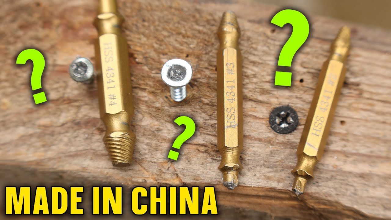 Screw Extractor Bit Set for Drill - MADE IN CHINA from ALIEXPRESS - Don't buy!